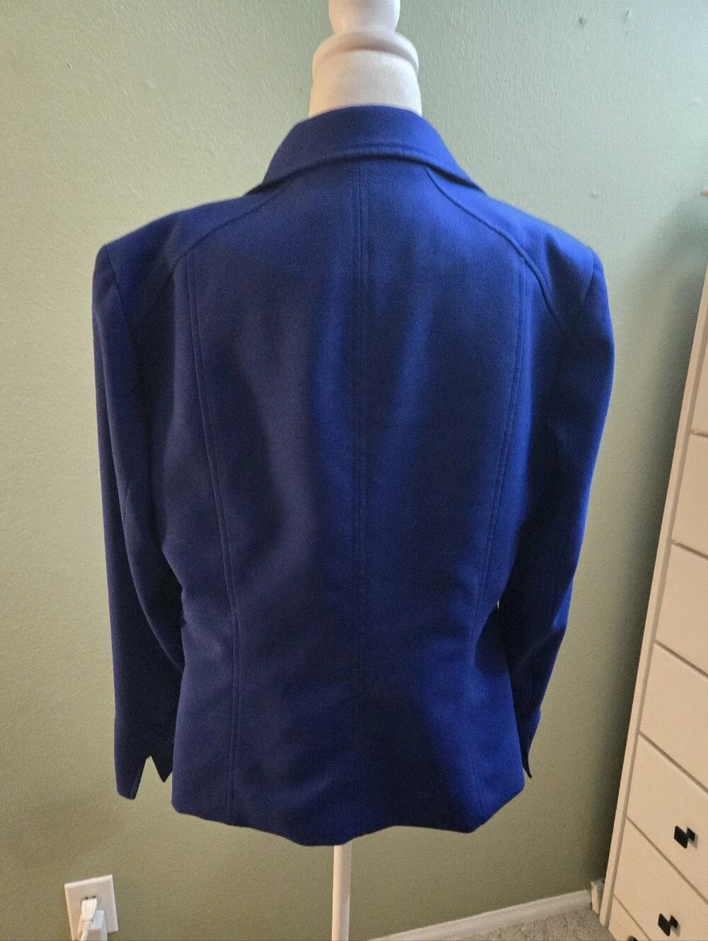 Kasper Women's Royal Blue Open-Front Blazer - Picture 2 of 6